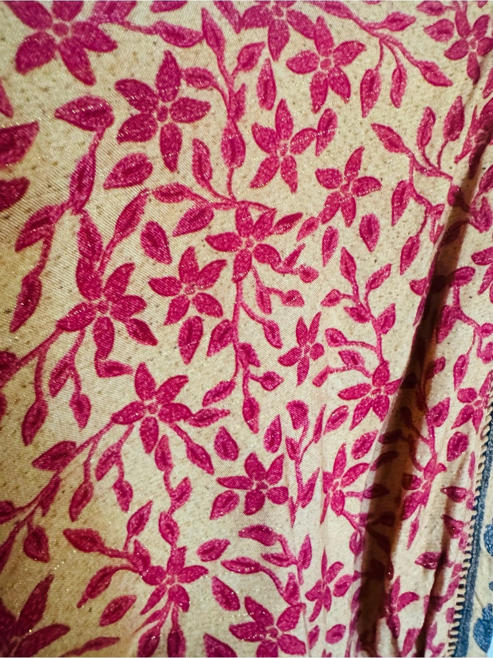 Farm rio sz m Boho Floral Print Midi Dress in Mustard gold details - Picture 6 of 13